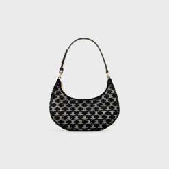 Ava Bag in SATIN WITH TRIOMPHE STRASS