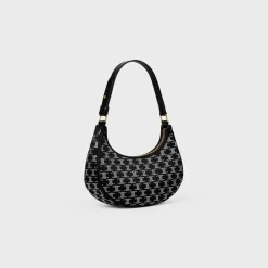 Ava Bag in SATIN WITH TRIOMPHE STRASS