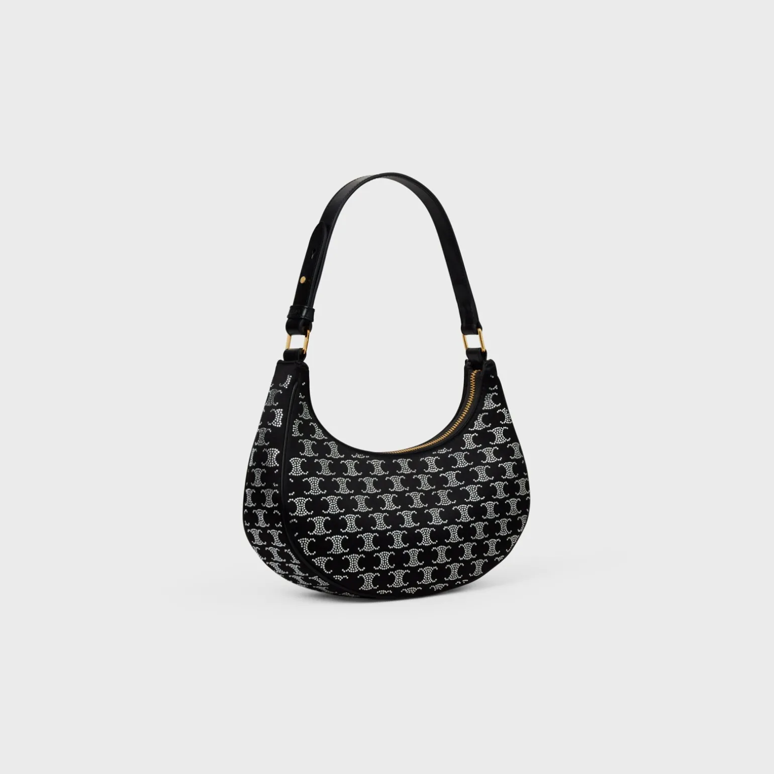 Ava Bag in SATIN WITH TRIOMPHE STRASS