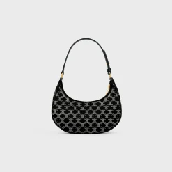 Ava Bag in SATIN WITH TRIOMPHE STRASS