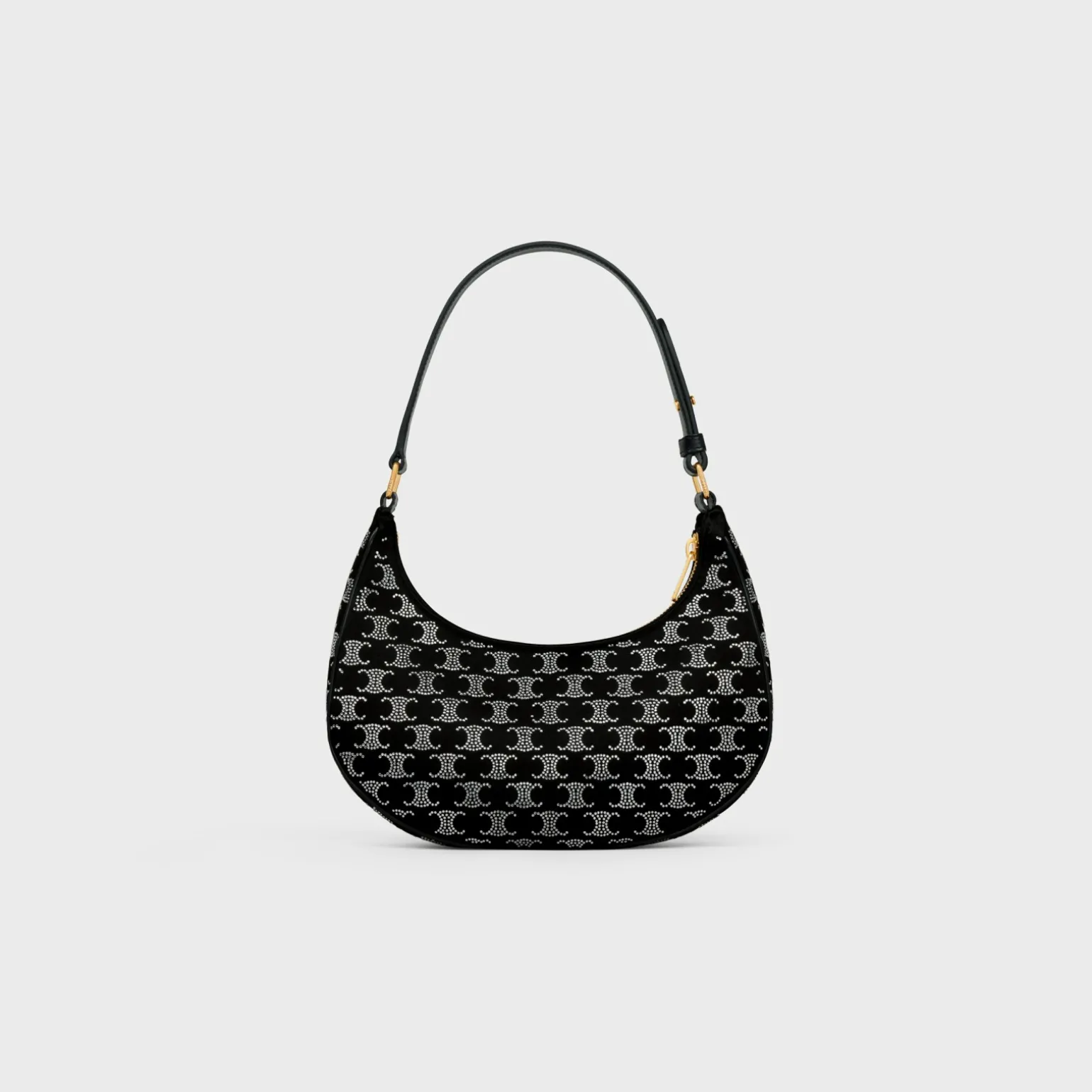 Ava Bag in SATIN WITH TRIOMPHE STRASS
