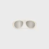 Aviator S300 Sunglasses in Acetate with Mirror Lenses