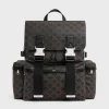 Backpack in Triomphe canvas and calfskin