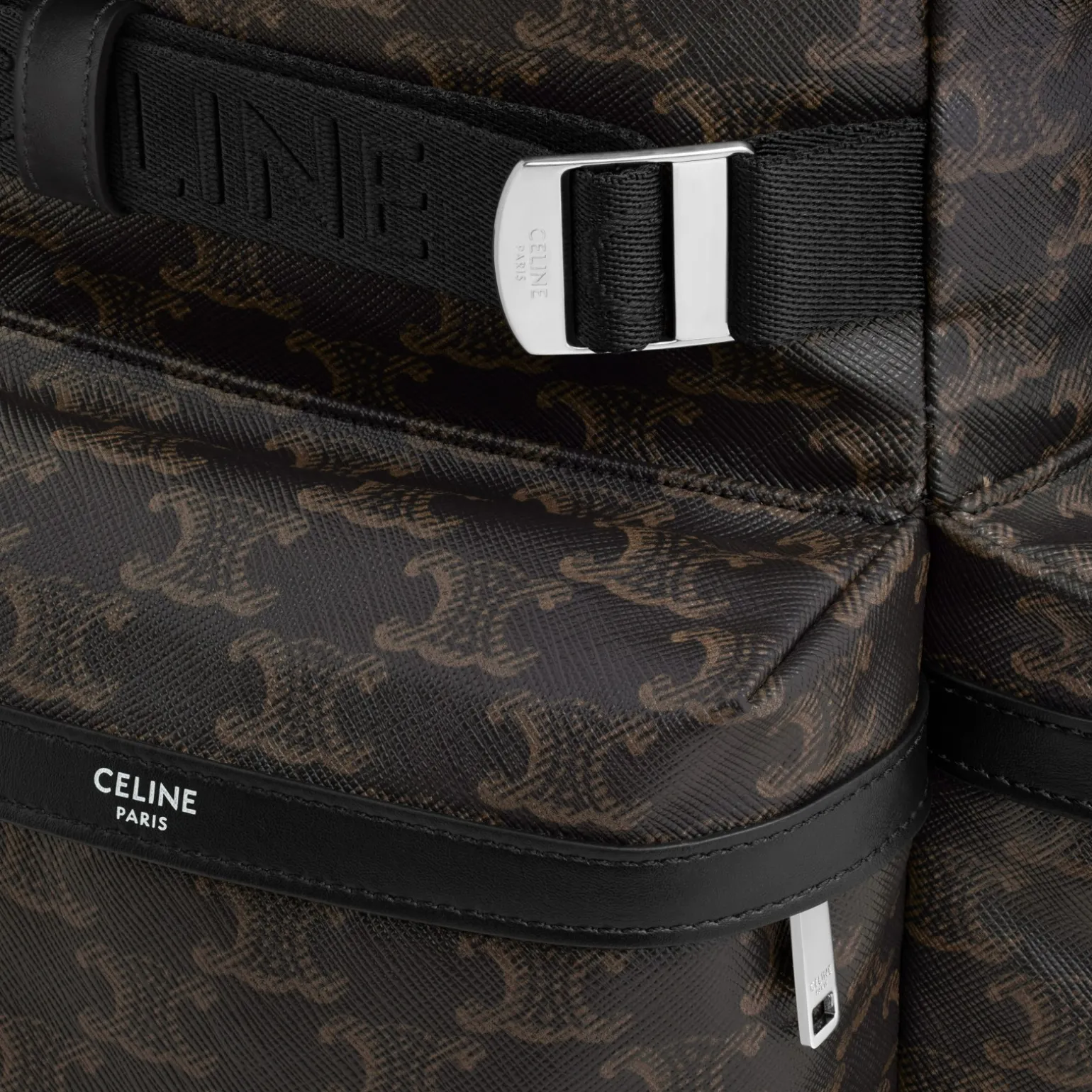 Backpack in Triomphe canvas and calfskin