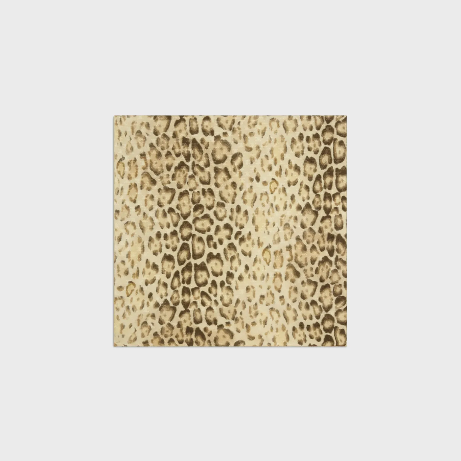 bandana in triomphe leopard silk jacquard