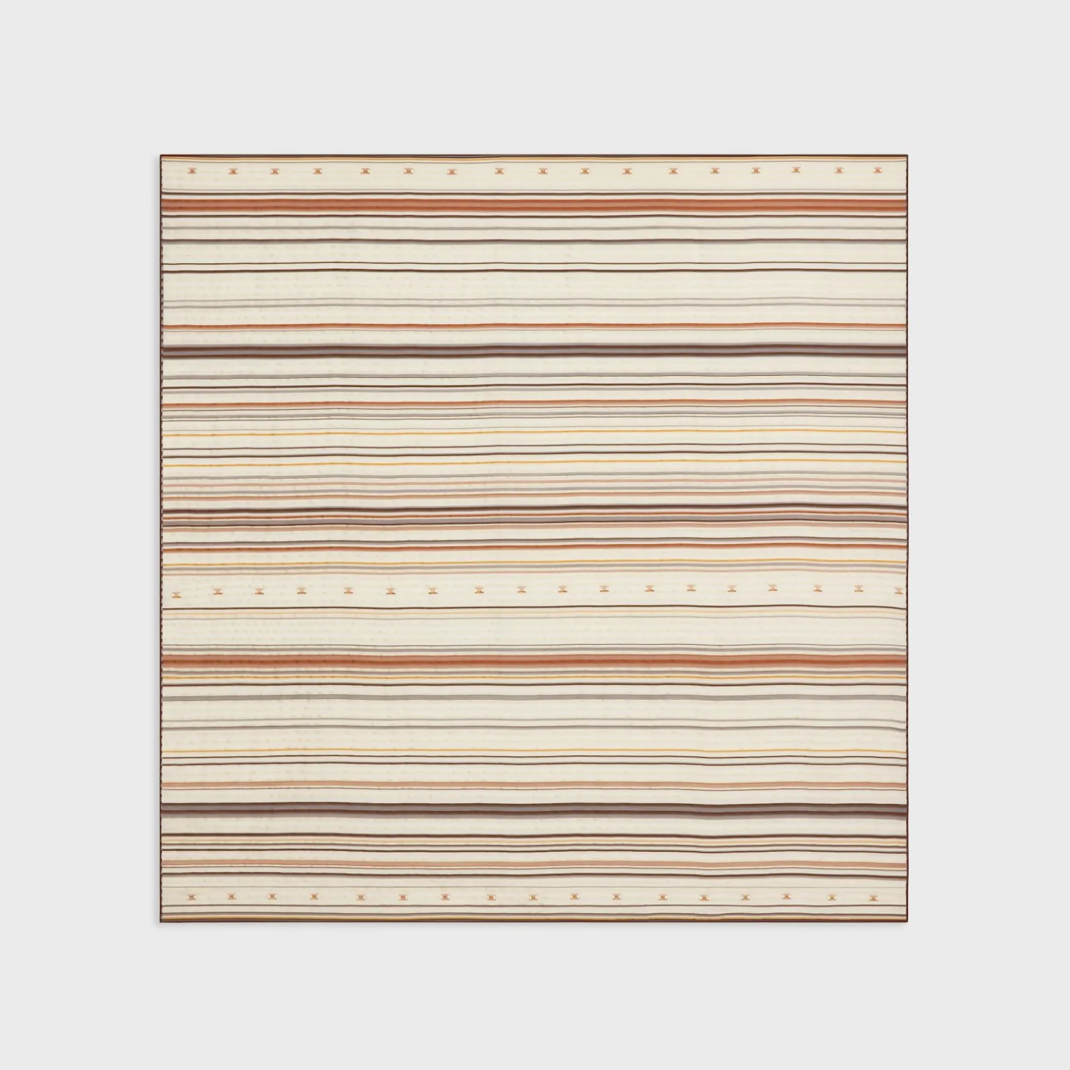 Beijing square in striped silk