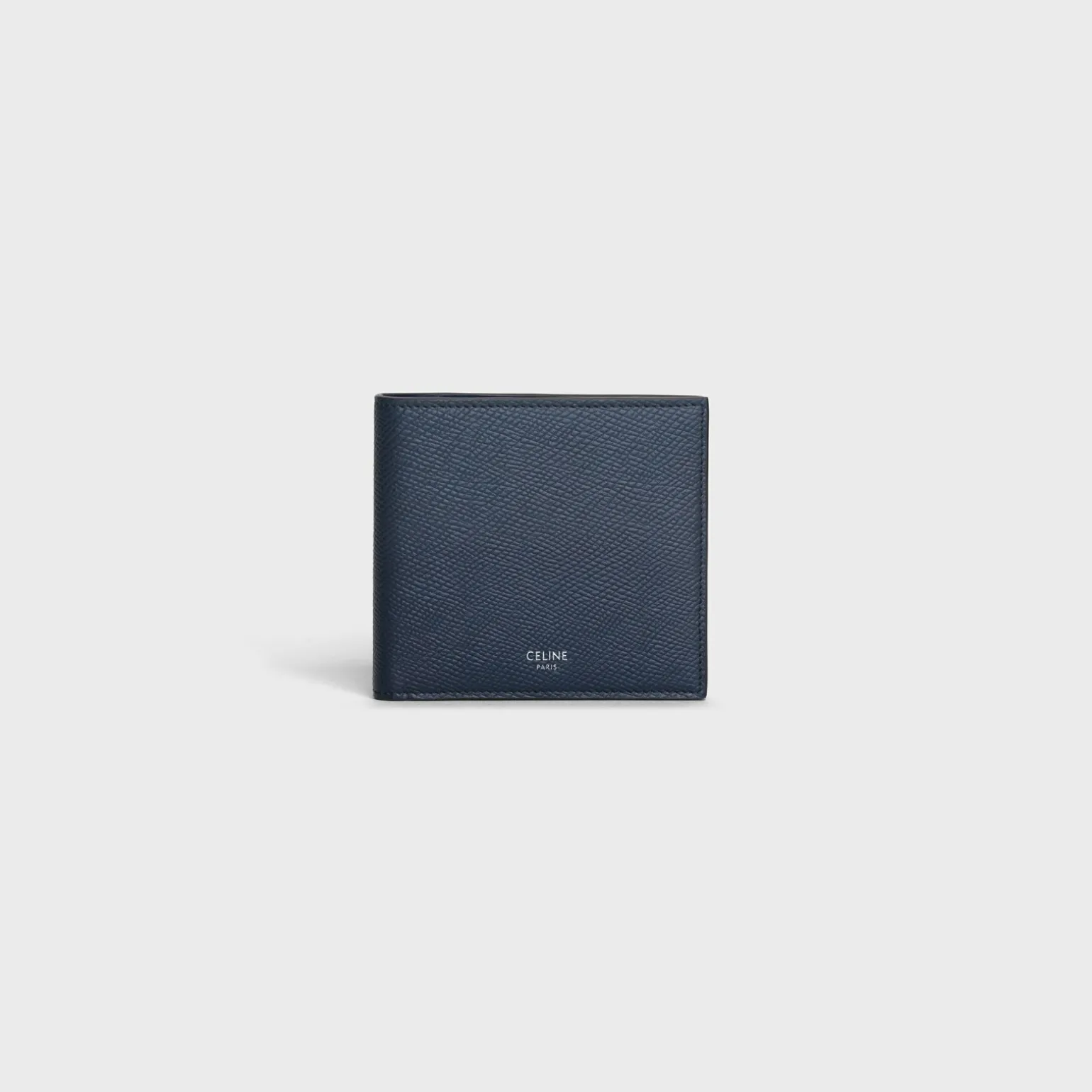 Bi-fold wallet in Grained calfskin