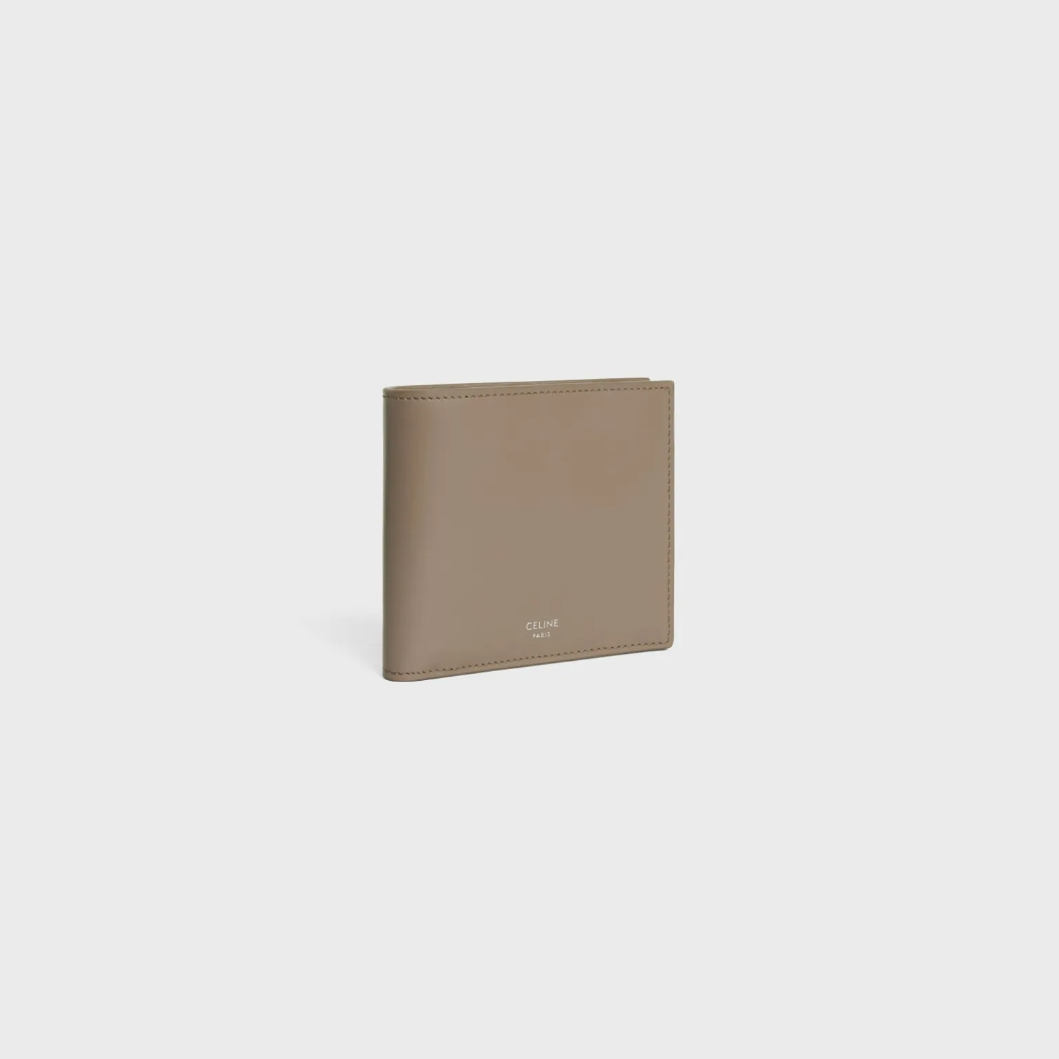 Bi-fold Wallet with Coin Compartment in SHINY CALFSKIN