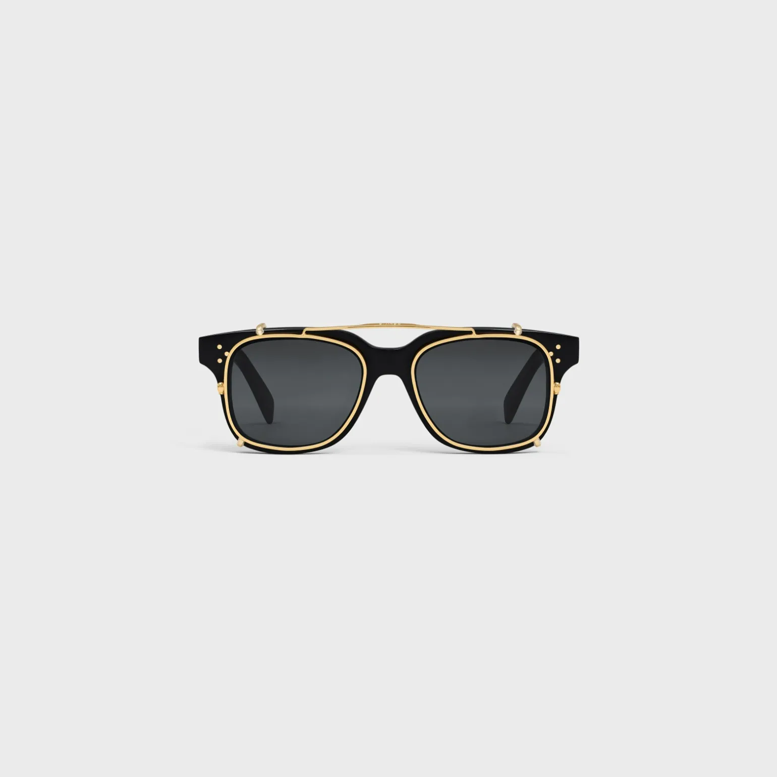 Black Frame 51 Sunglasses in Acetate with Metal