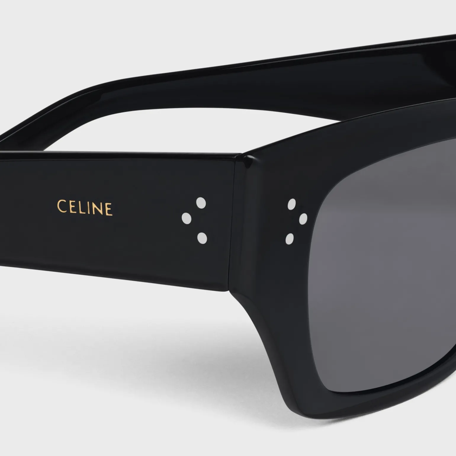 Black Frame 55 Sunglasses in Acetate
