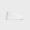 BLOCK SNEAKERS WITH WEDGE OUTSOLE in CALFSKIN