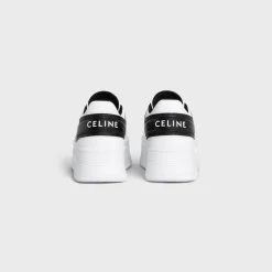 BLOCK SNEAKERS WITH WEDGE OUTSOLE in CALFSKIN