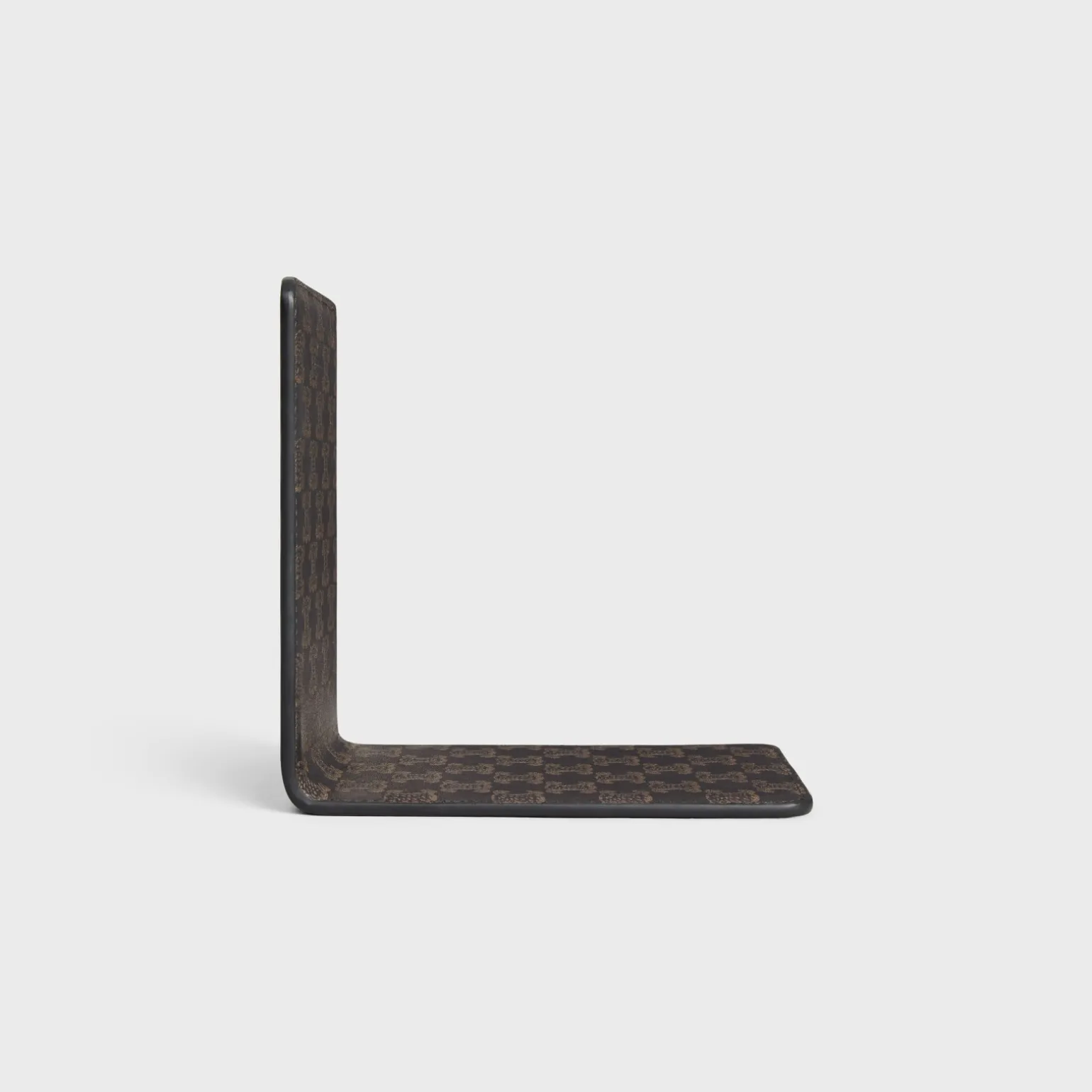 BOOKEND IN LAMBSKIN WITH TRIOMPHE CANVAS PRINT