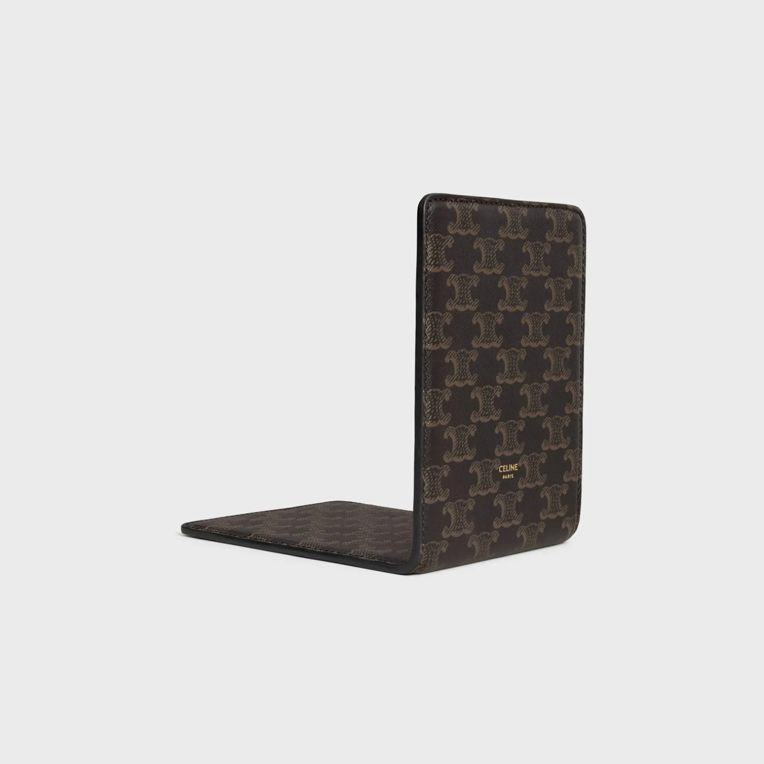 BOOKEND IN LAMBSKIN WITH TRIOMPHE CANVAS PRINT