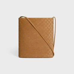 BUCKET in SUEDE CALFSKIN WITH TRIOMPHE ALL OVER