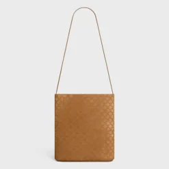 BUCKET in SUEDE CALFSKIN WITH TRIOMPHE ALL OVER