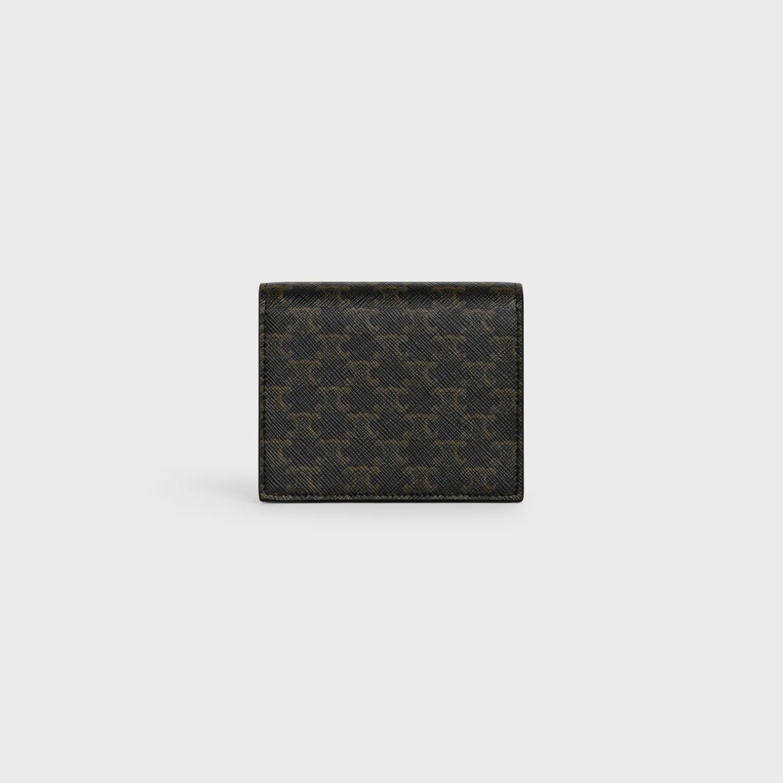 Business Card Holder in Triomphe Canvas and Lambskin