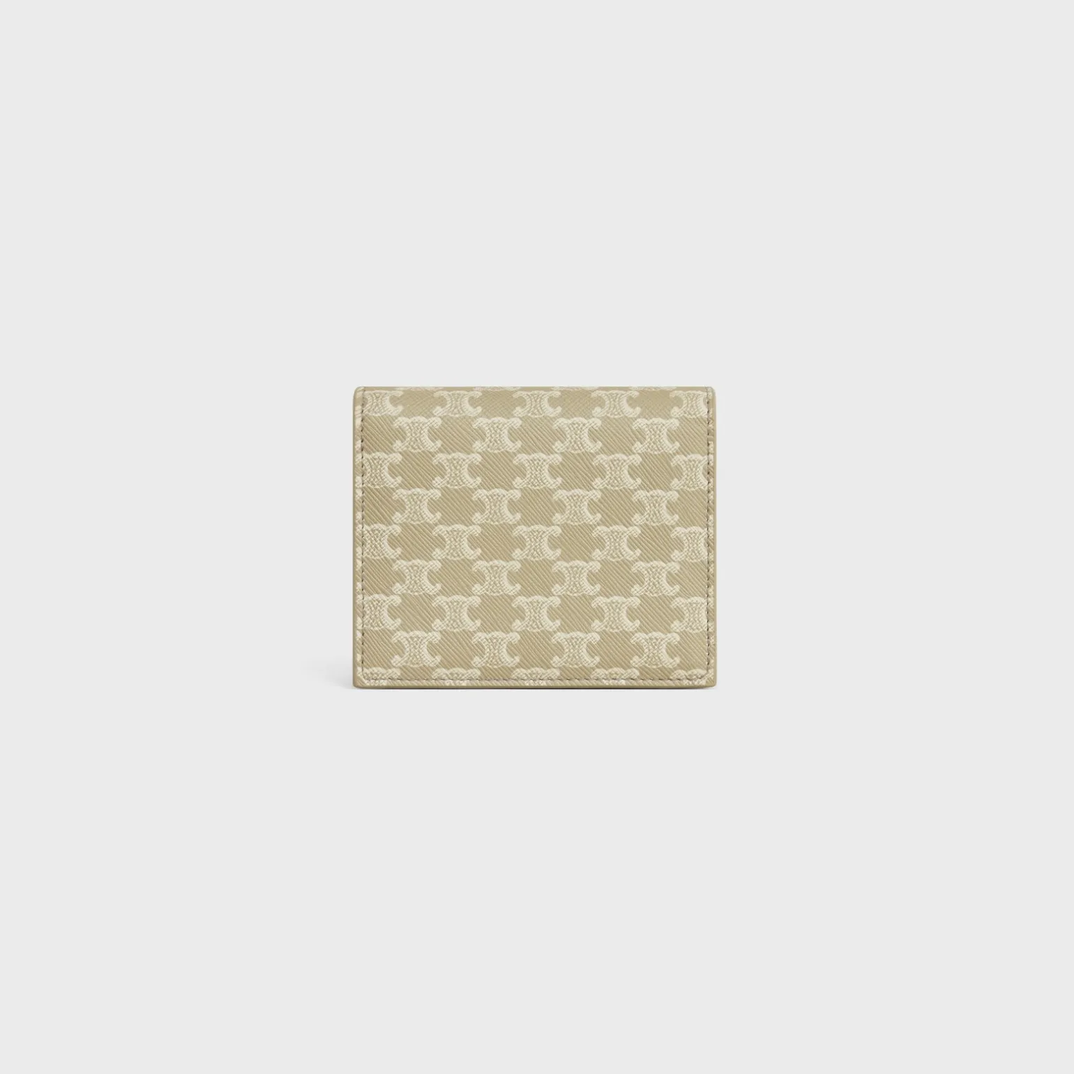 Business Card Holder in TRIOMPHE CANVAS AND LAMBSKIN