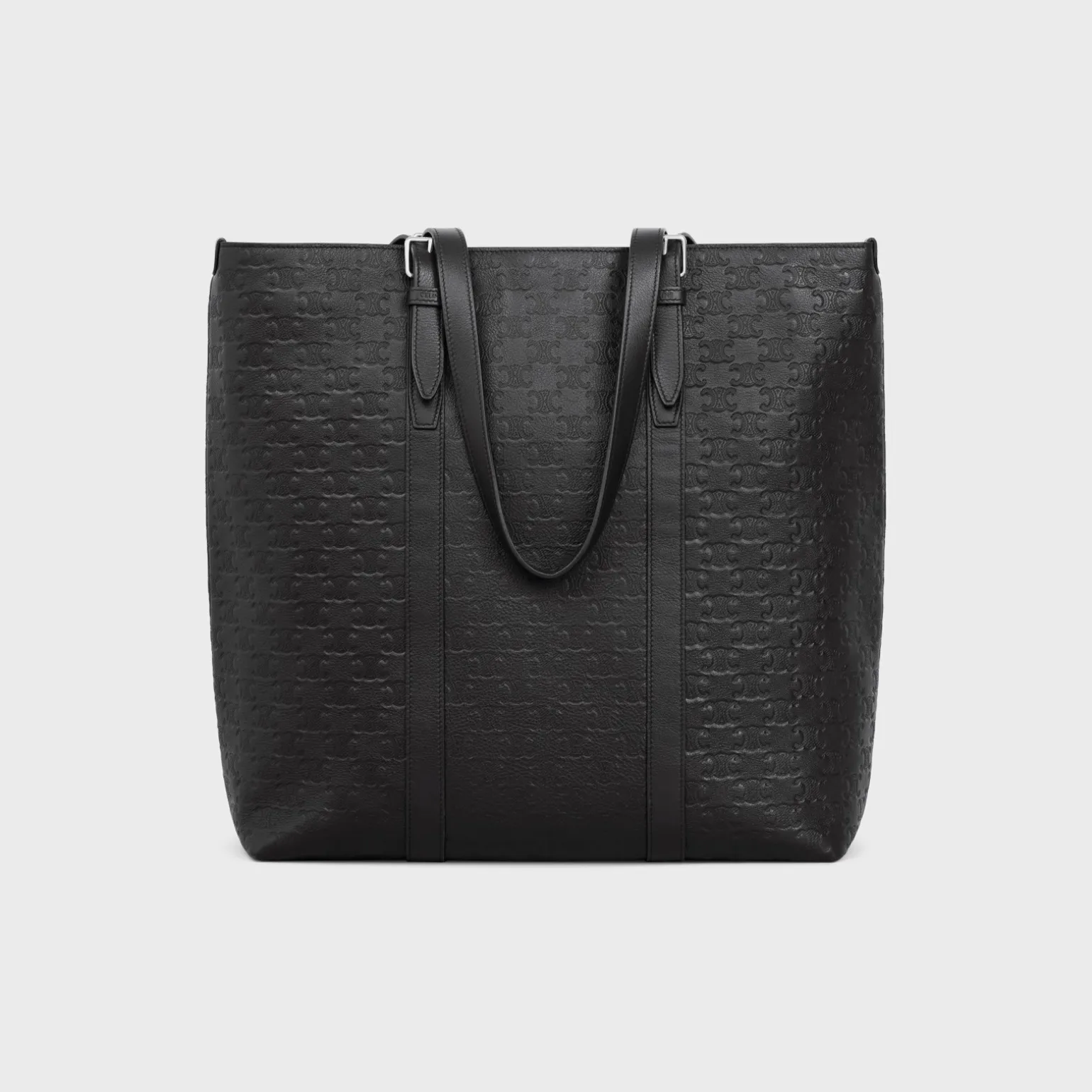 CABAS WITH BUCKLE in Calfskin with triomphe embossed