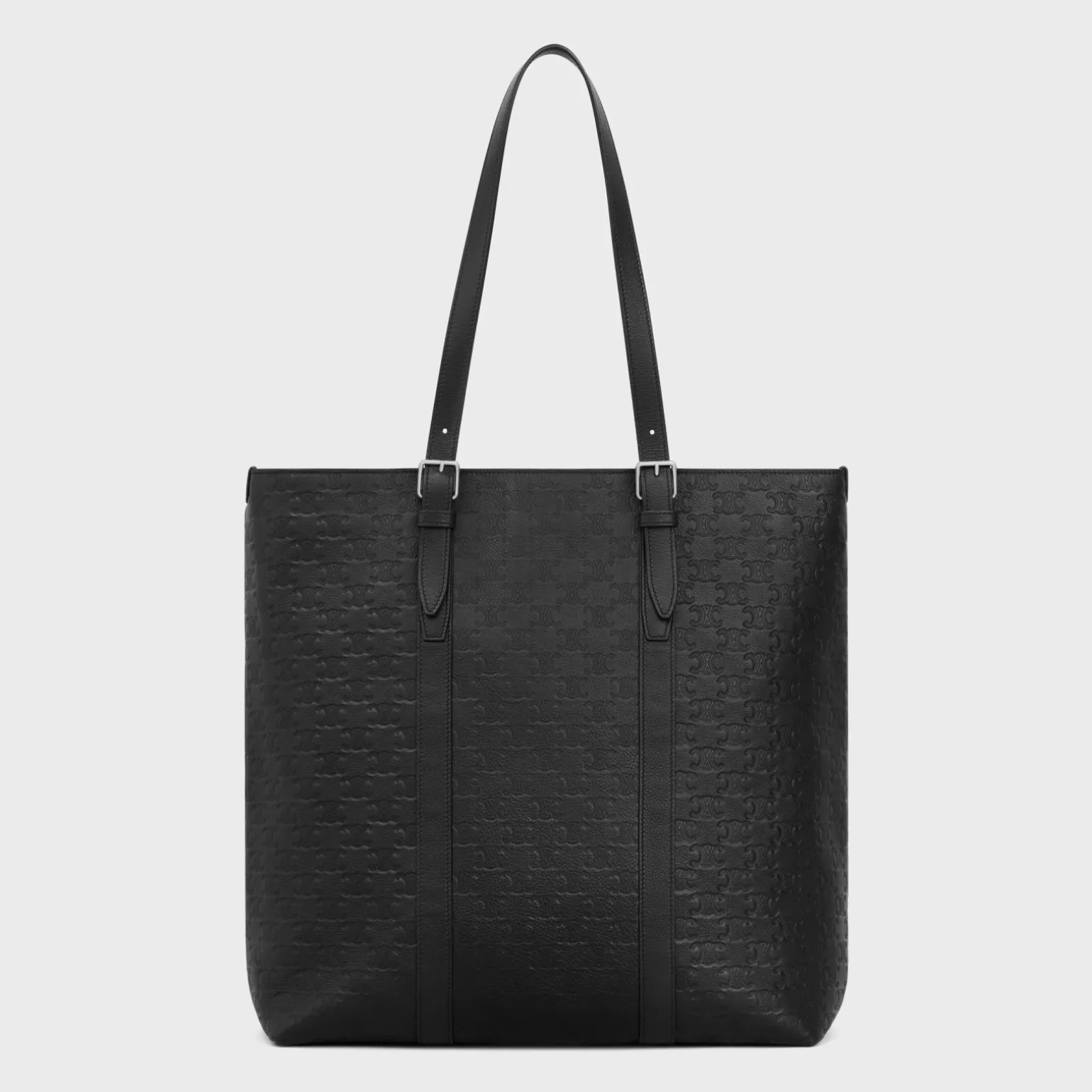 CABAS WITH BUCKLE in Calfskin with triomphe embossed