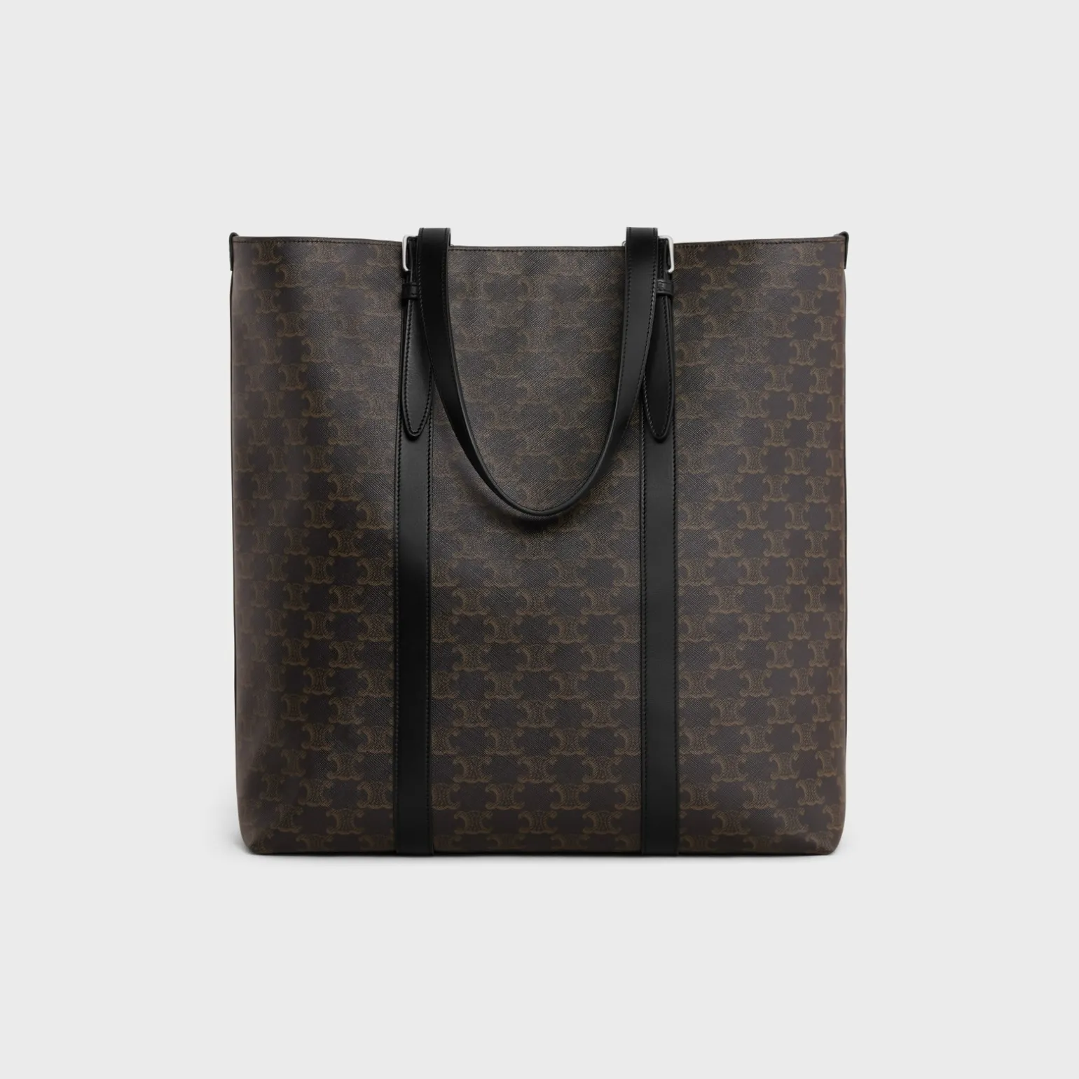 CABAS WITH BUCKLE in TRIOMPHE CANVAS AND CALFSKIN