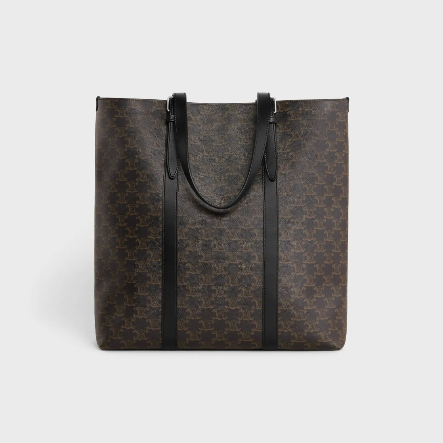 CABAS WITH BUCKLE in TRIOMPHE CANVAS AND CALFSKIN