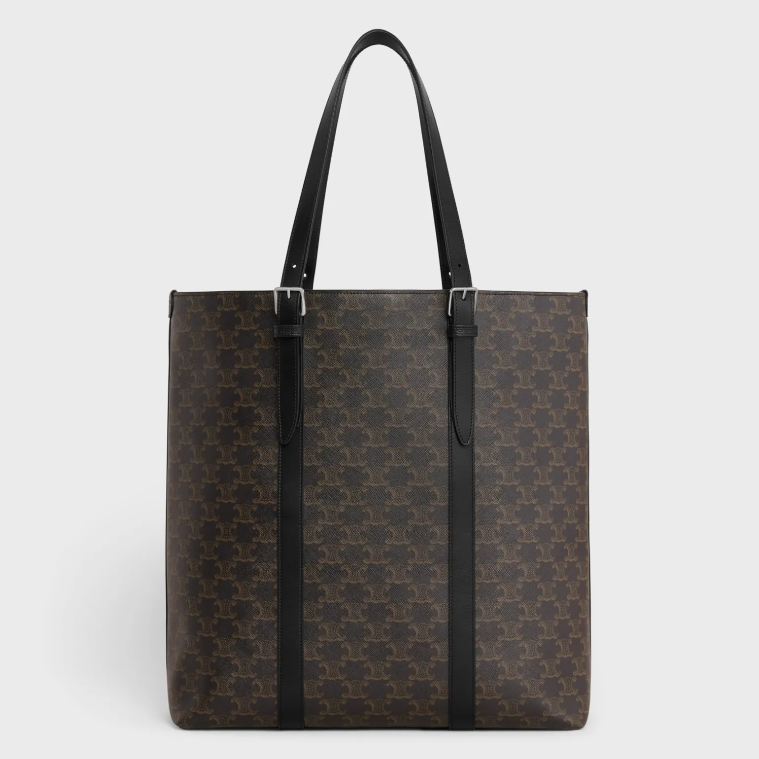 CABAS WITH BUCKLE in TRIOMPHE CANVAS AND CALFSKIN