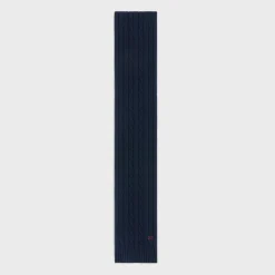 cable-knit triomphe scarf in cashmere