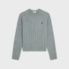 cable-knit triomphe sweater in cashmere