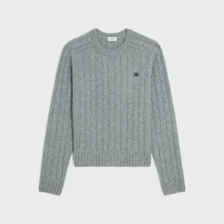 cable-knit triomphe sweater in cashmere
