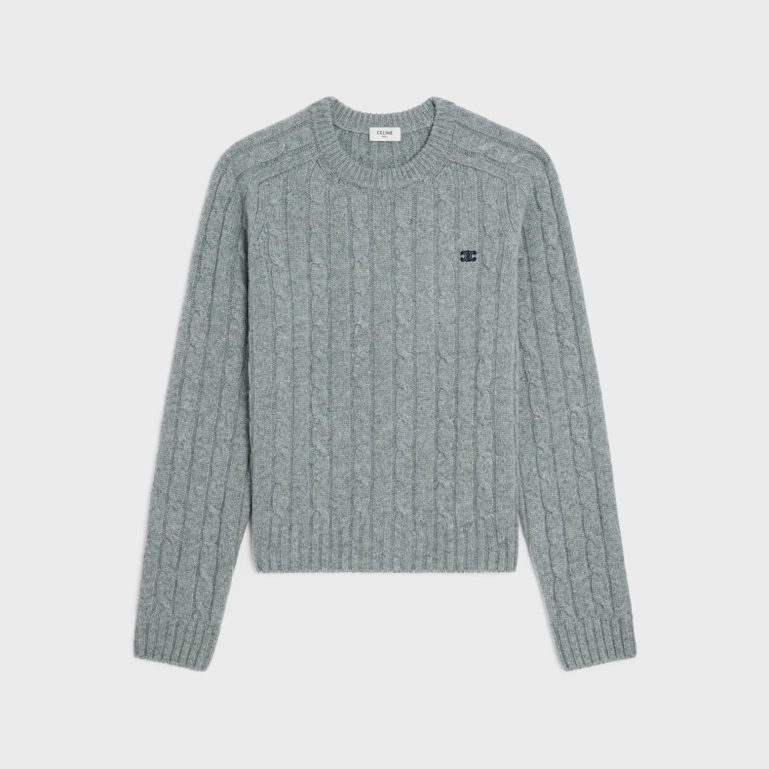cable-knit triomphe sweater in cashmere