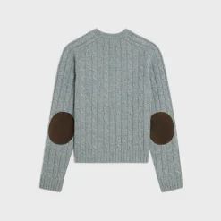 cable-knit triomphe sweater in cashmere