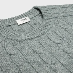 cable-knit triomphe sweater in cashmere