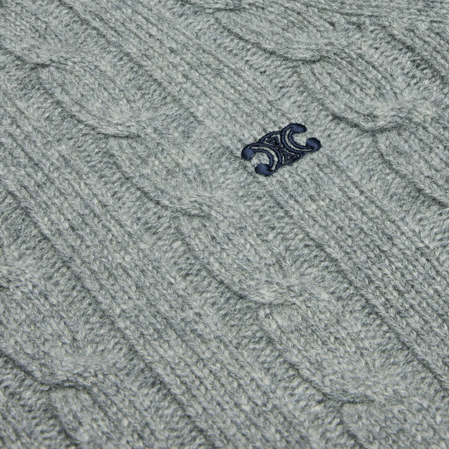 cable-knit triomphe sweater in cashmere