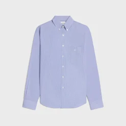 Cambridge shirt in striped cotton poplin