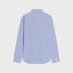 Cambridge shirt in striped cotton poplin