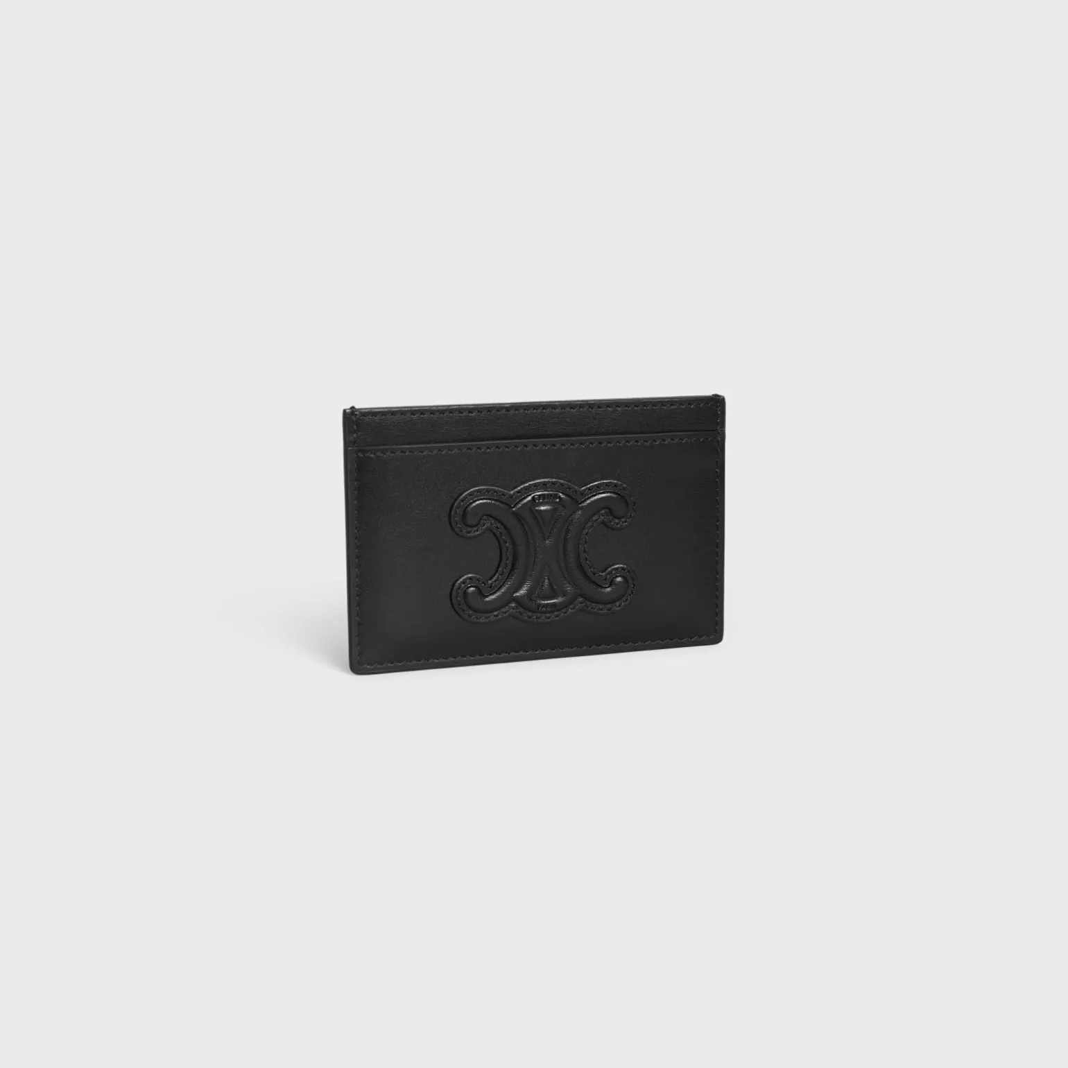 CARD HOLDER CUIR TRIOMPHE IN SHINY CALFSKIN