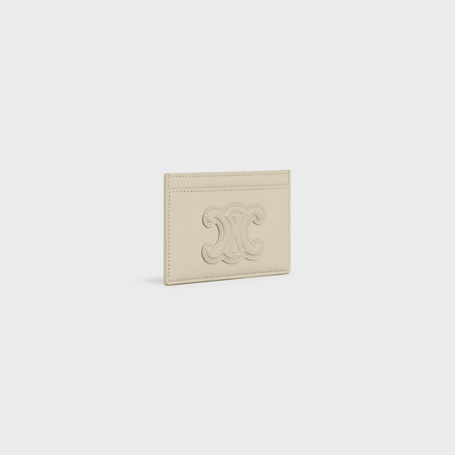 CARD HOLDER CUIR TRIOMPHE IN SHINY CALFSKIN