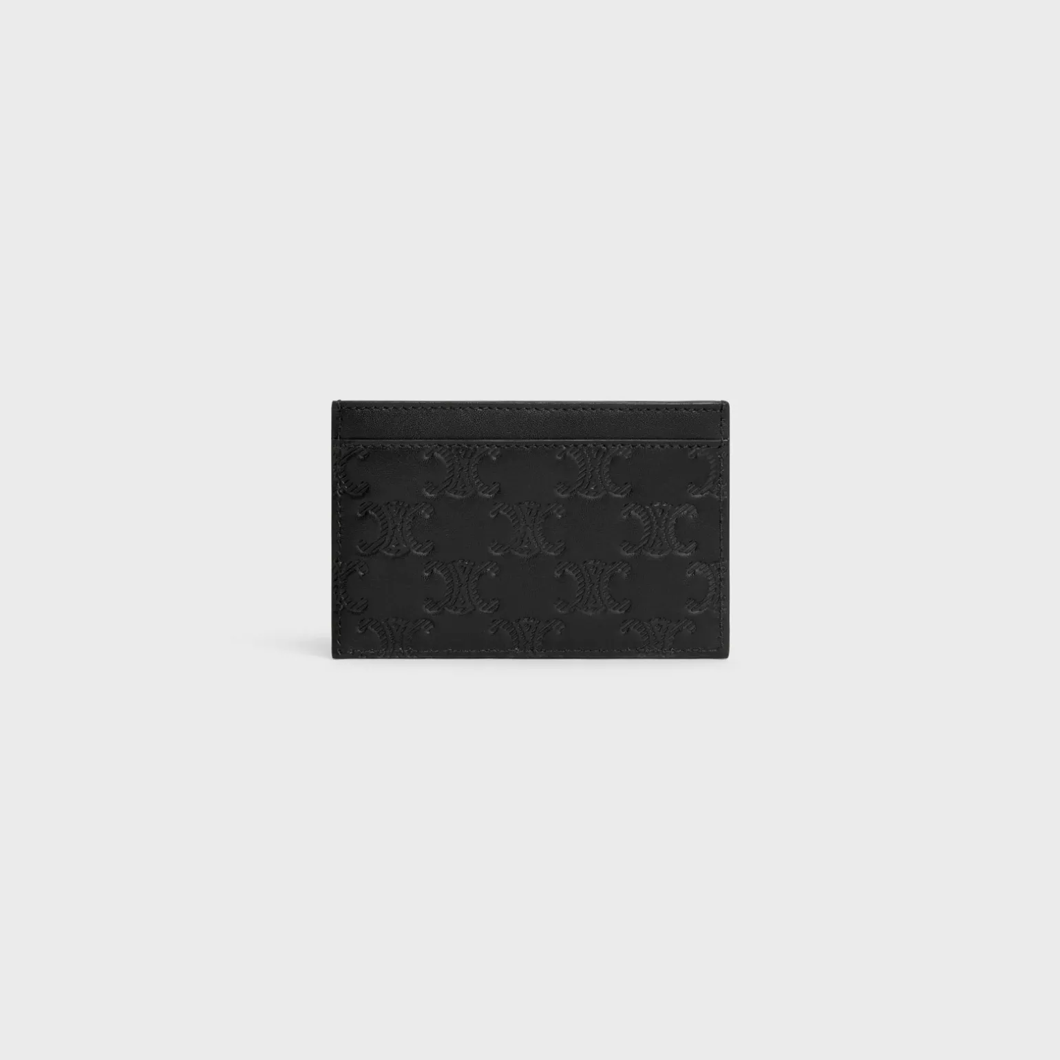 Card holder in Calfskin with triomphe embossed