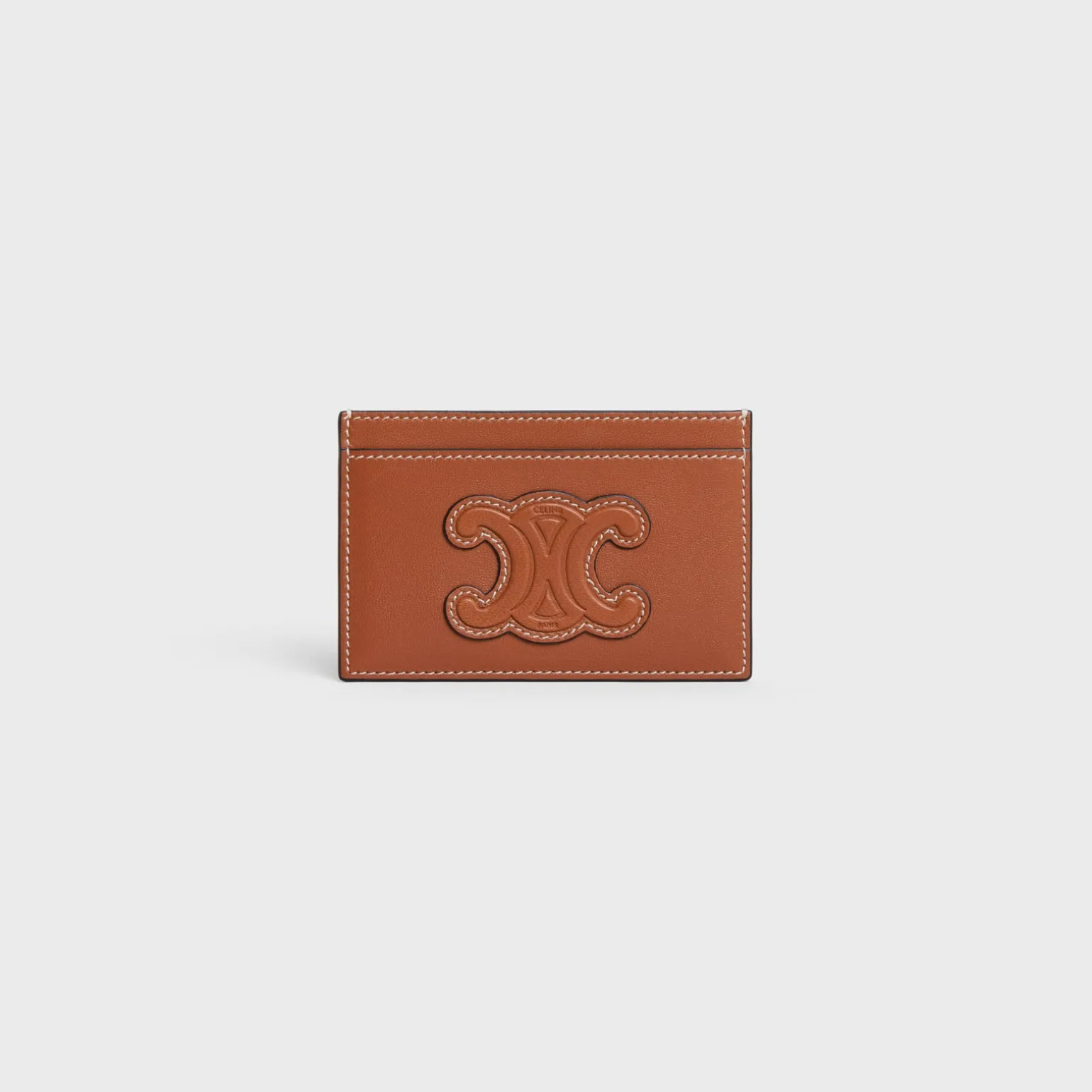 Card holder in smooth lambskin