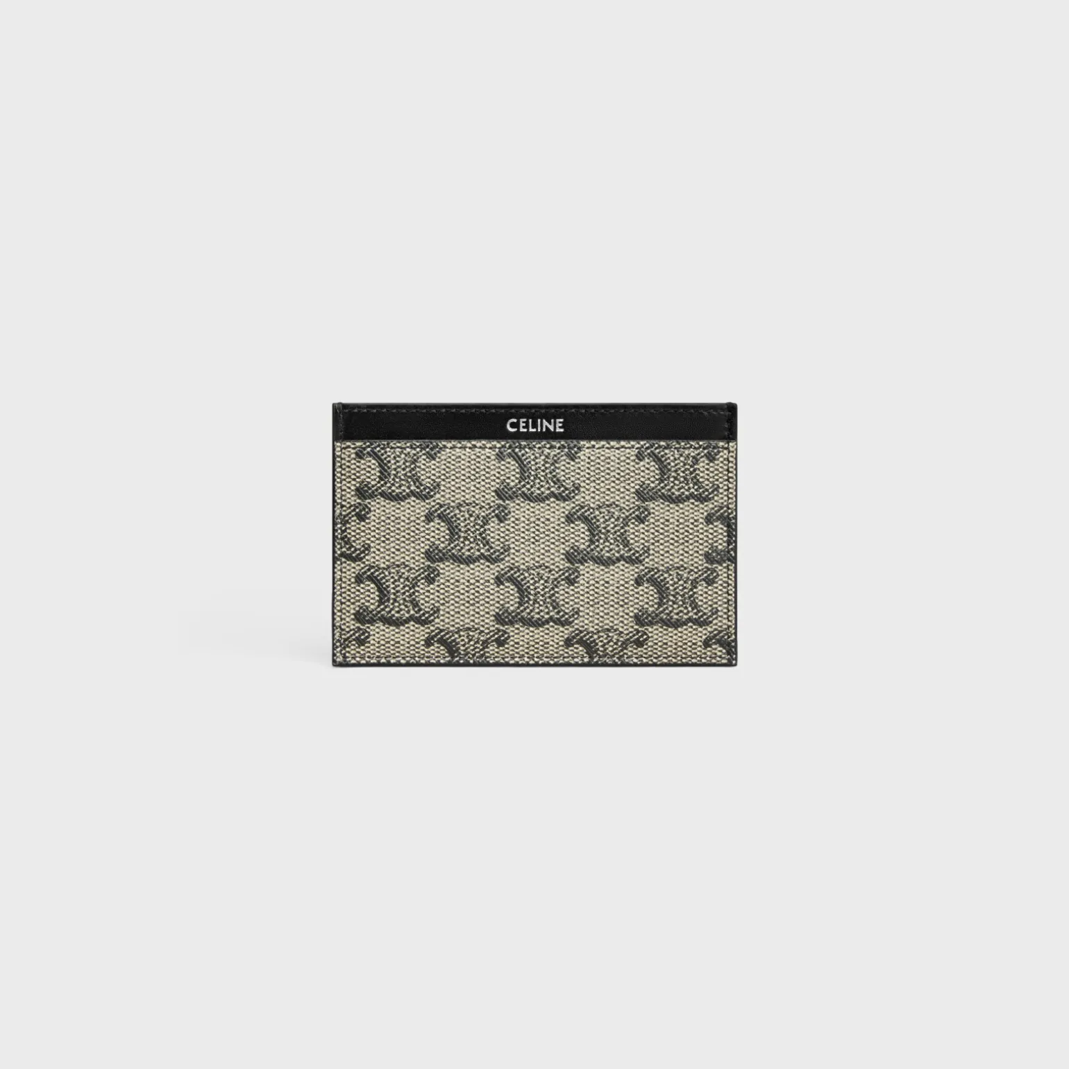 Card holder in TRIOMPHE CANVAS AND CALFSKIN