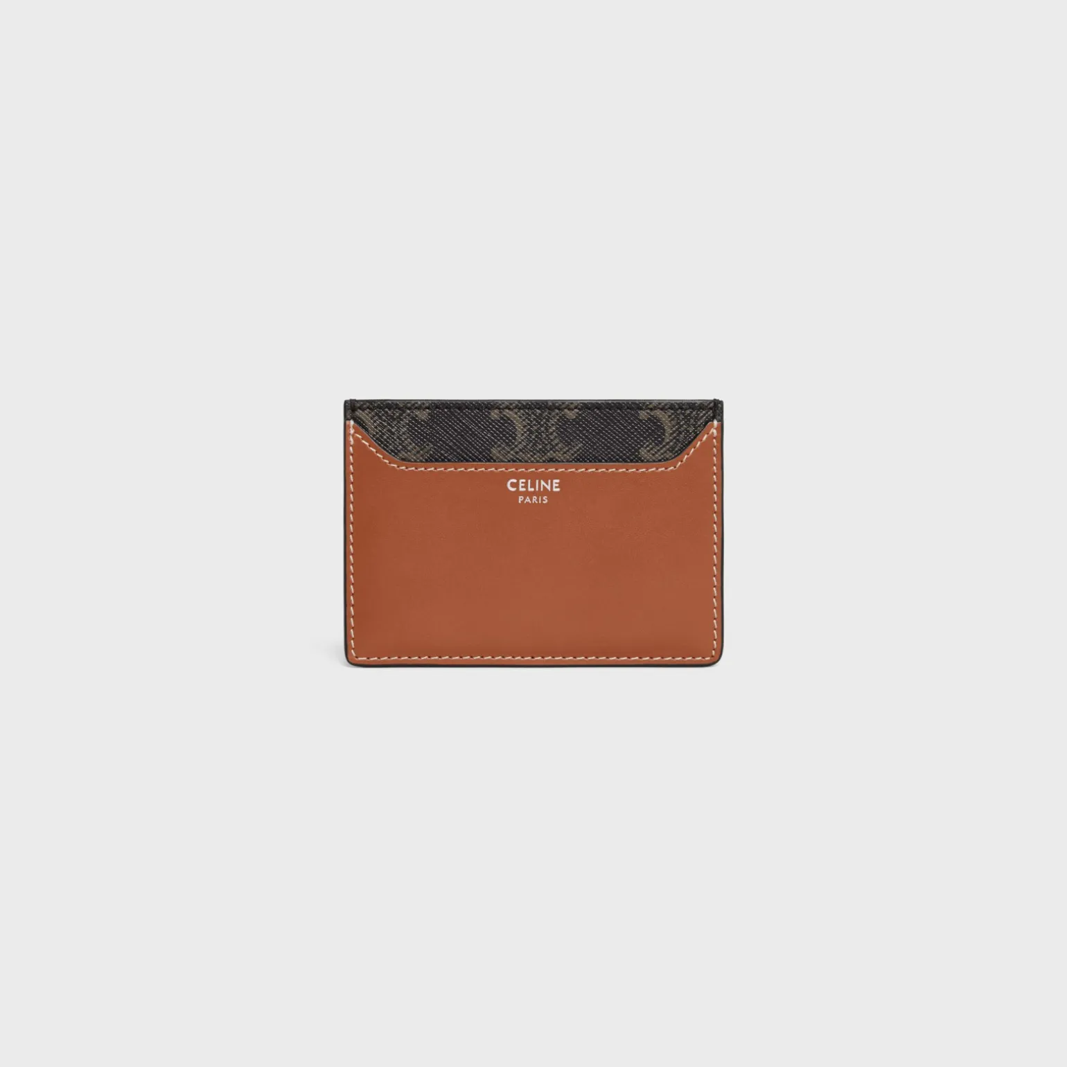 CARD HOLDER in Triomphe canvas AND calfskin