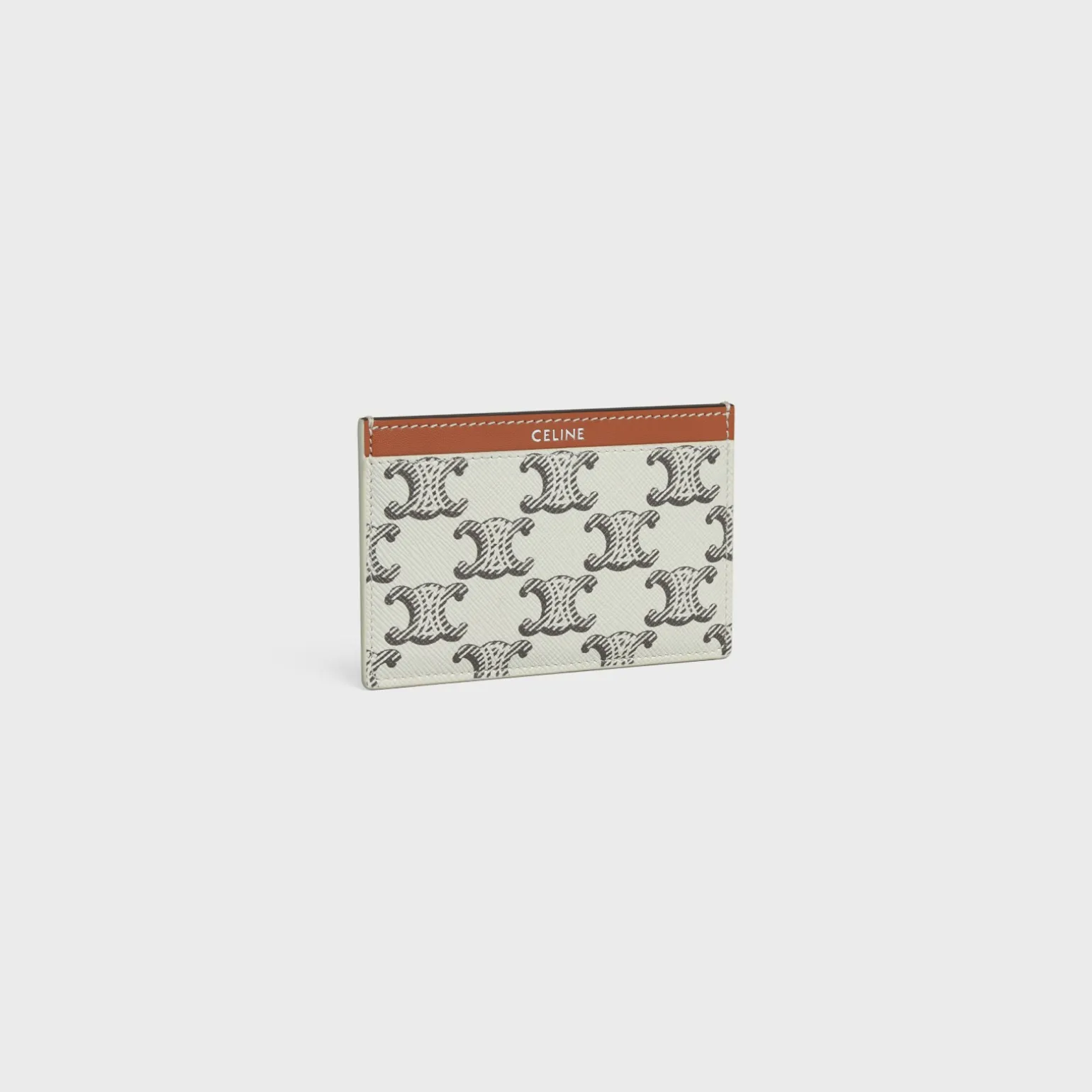 Card holder in Triomphe canvas AND calfskin