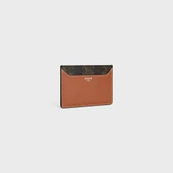 CARD HOLDER in Triomphe canvas AND calfskin