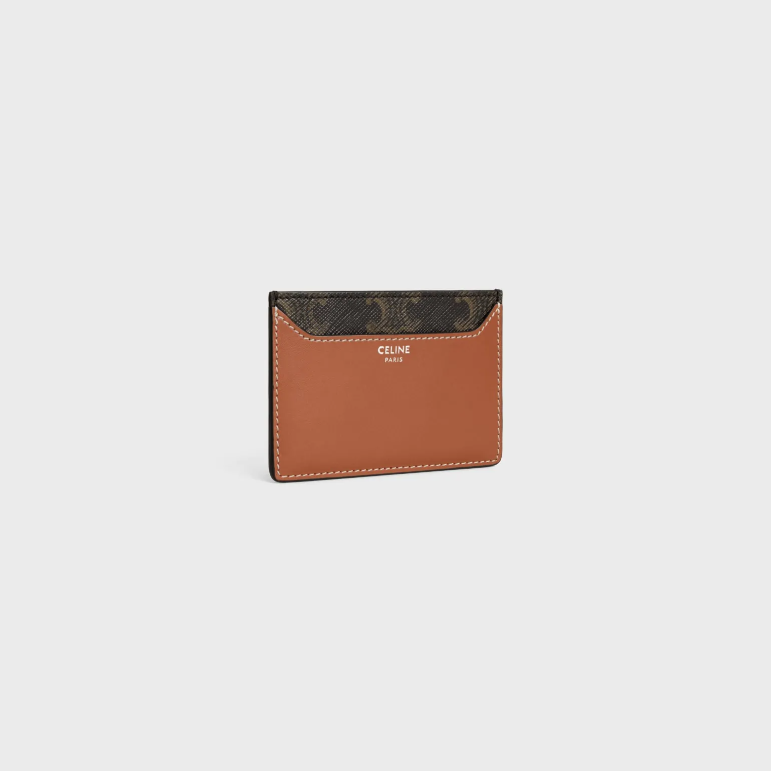 CARD HOLDER in Triomphe canvas AND calfskin