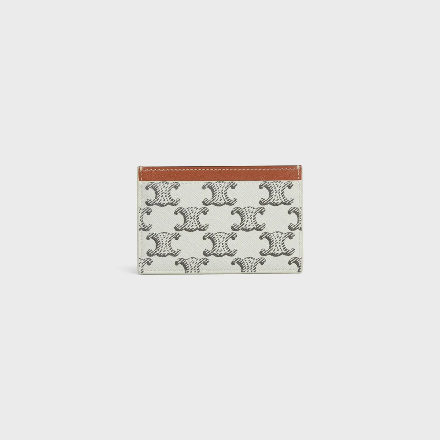 Card holder in Triomphe canvas AND calfskin