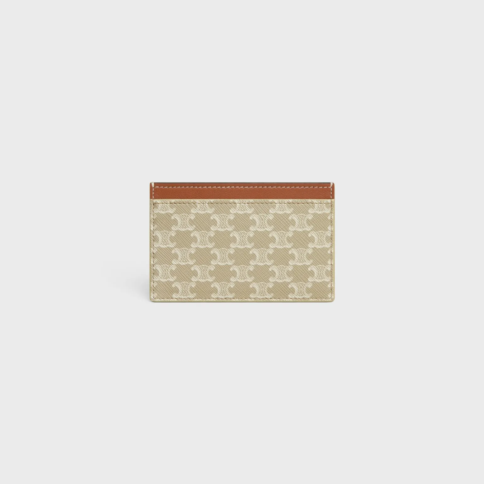 Card holder in TRIOMPHE CANVAS WITH CELINE PRINT