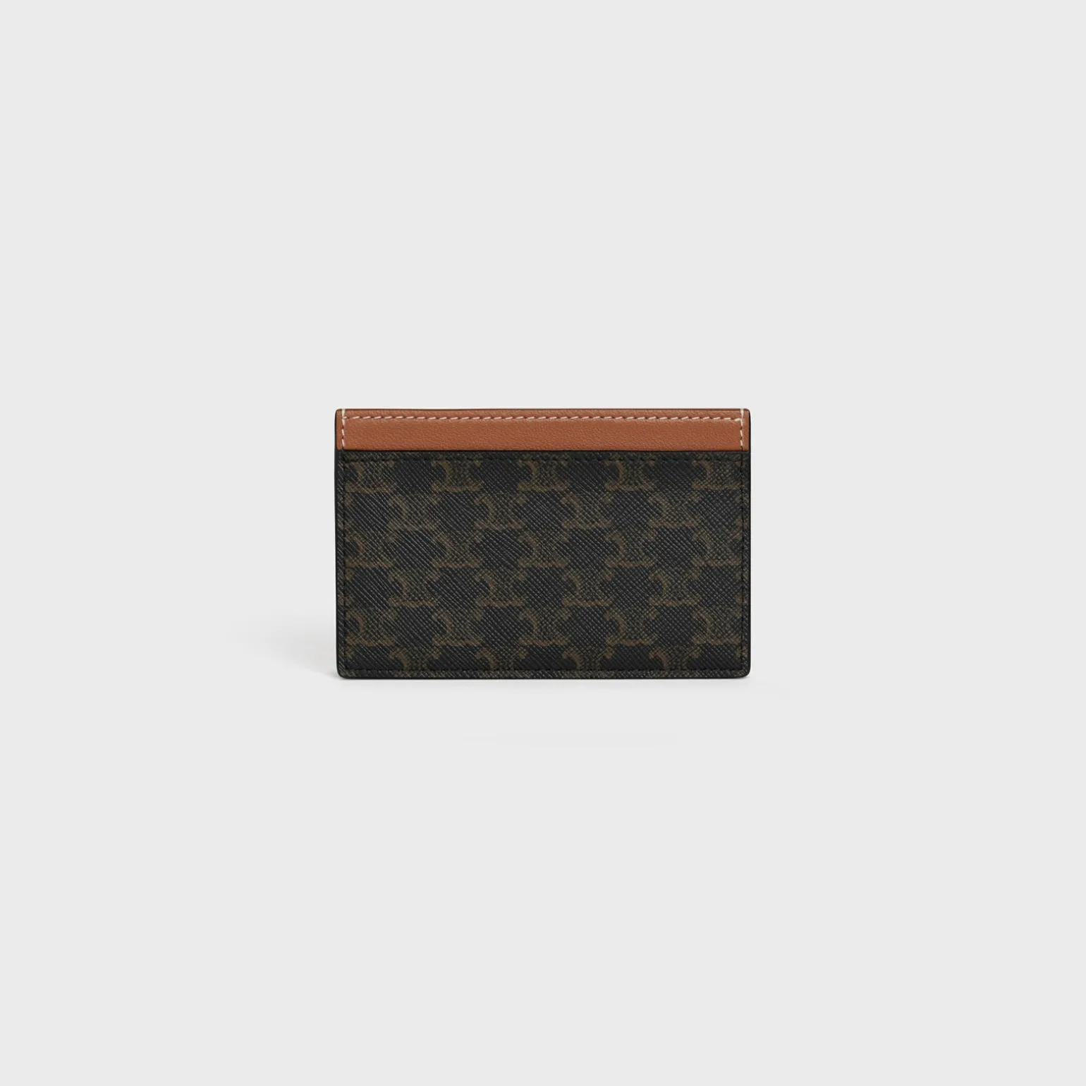 Card holder in Triomphe canvas with Celine Print