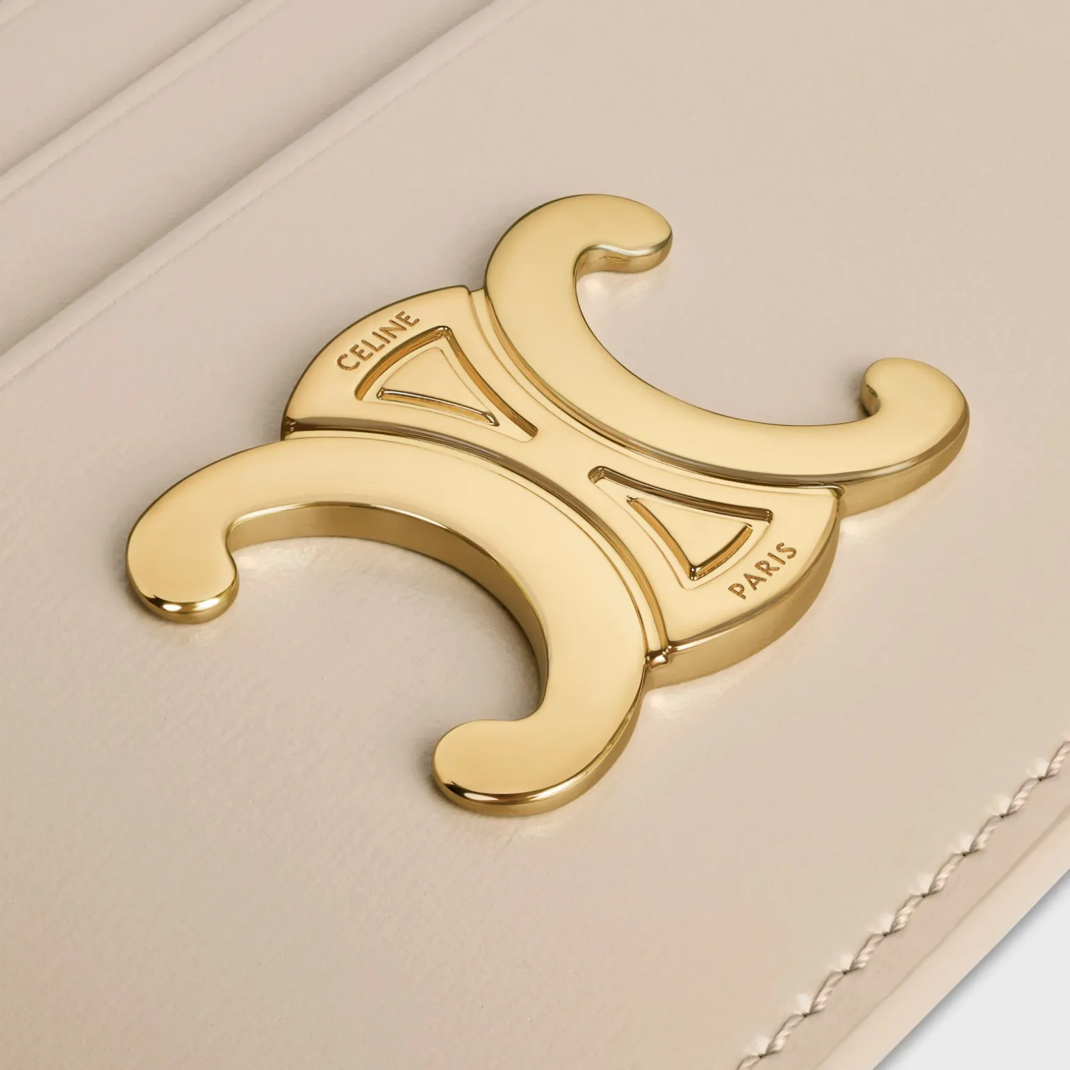 CARD HOLDER TRIOMPHE in Shiny calfskin