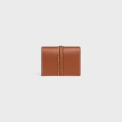 16 CARD HOLDER WITH FLAP in SHINY CALFSKIN